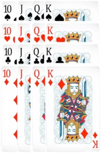 百家樂技巧：算牌10、J、Q、K=0點