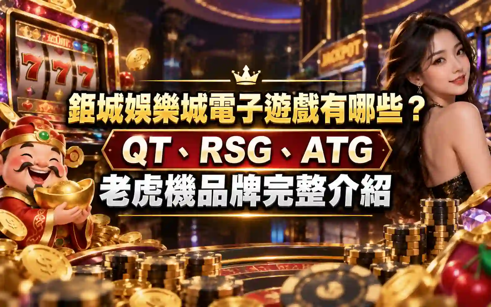 3A娛樂城電子遊戲有哪些？QT、RSG、ATG 老虎機品牌完整介紹